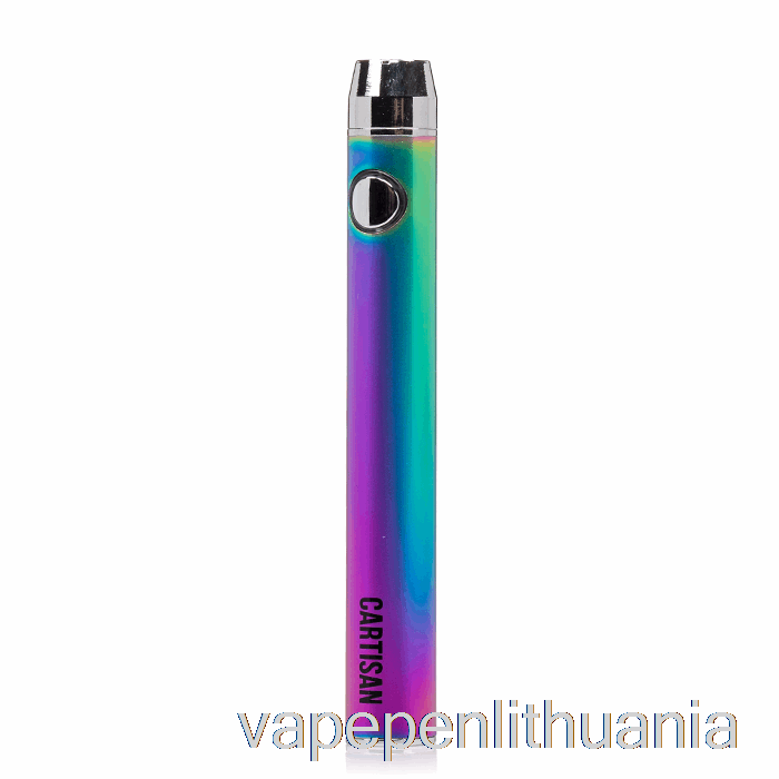 Cartisan Button Vv 900 Dual Charge 510 Baterija [mikro] Rainbow Vape Skystis